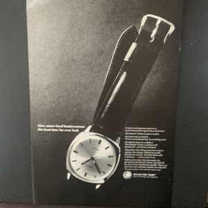 Vintage 1965 Timex Give Some Tired Businessman The Best Time Ad Advertisement